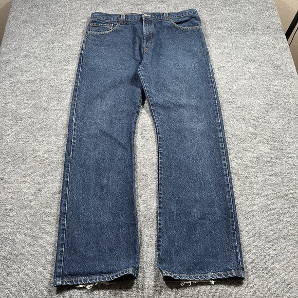 Vintage Levi's Jeans Mens 38x32 Blue 517 Bootcut Dark Wash Western Cowboy Y2K - Picture 1 of 10
